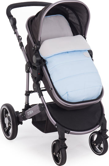 Kikka Boo Embroidered Universal Kinderwagen-Fußsack Baby Blue 85x45εκ.