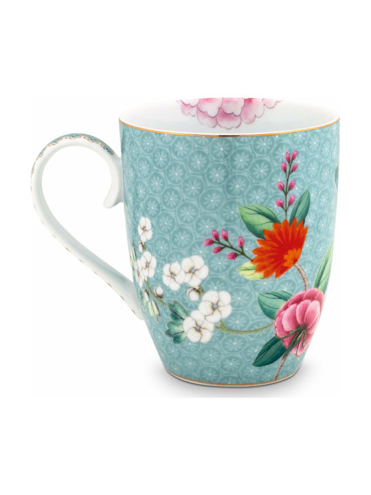 PiP Studio Blushing Birds Porcelain Cup Blue 350ml