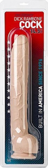 Crystal Jellies Dick Rambone Realistisches Dildo mit Hoden und Saugnapf Fleisch 38cm