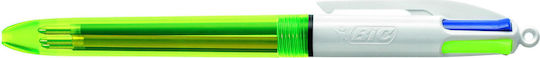 BIC 4 Colours Fluo Στυλό Ballpoint Πολλαπλών Χρωμάτων