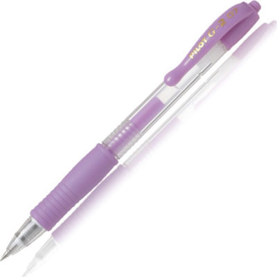 Pilot G-2 Pen Gel 0.7mm with Purple Ink Pastel