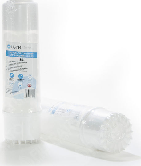 USTM Ersatz-Wasserfilter für die Arbeitsplatte und unter der Arbeitsplatte 10" SIL Siliphos 50 μm (Mikrometer)