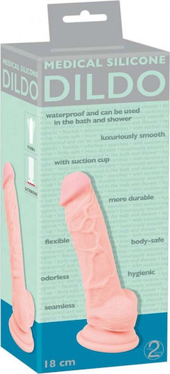 You2Toys Medical Silicone Realistic Vibrator 18cm Flesh