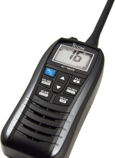 Icom IC-M25 Euro Transmițător Wireless VHF Marine 5W Culoare Gri