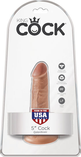 King Cock Realistisches Dildo Mit Saugnapf Tan 13cm