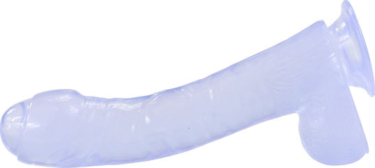 You2Toys Lazy Buttcock Dildo realist cu testicule și ventuză Transparent 17cm 05237710000