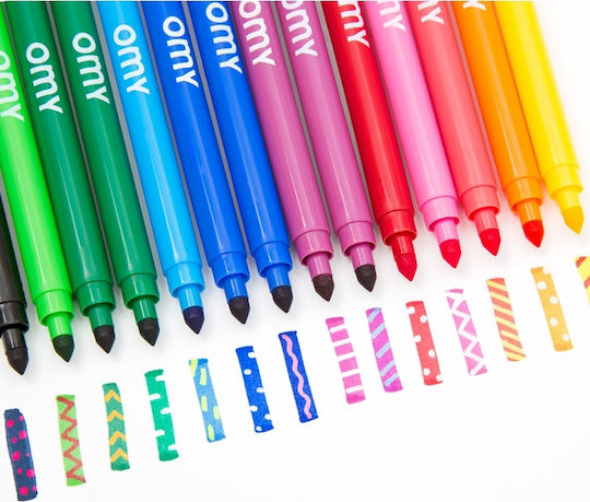 Omy Magical Washable Drawing Markers Double Tip Set 16pcs