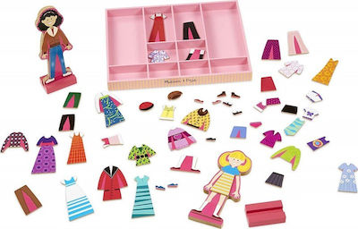 Melissa & Doug Magnetic Construction Toy Abby and Emma