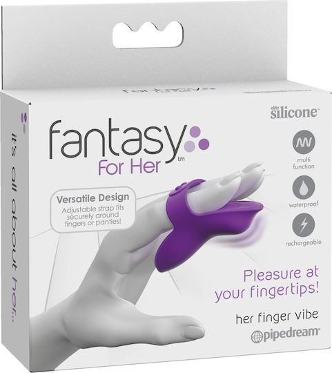 Pipedream Fantasy For Her Finger Vibe Вибратор Пръст с Дистанционно Управление Лилаво