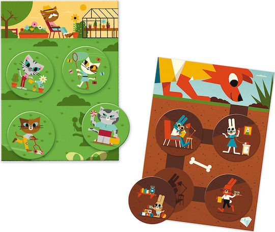 Djeco Loto Funny Animals Joc Educațional de Cunoștințe pentru 2+ ani Ani