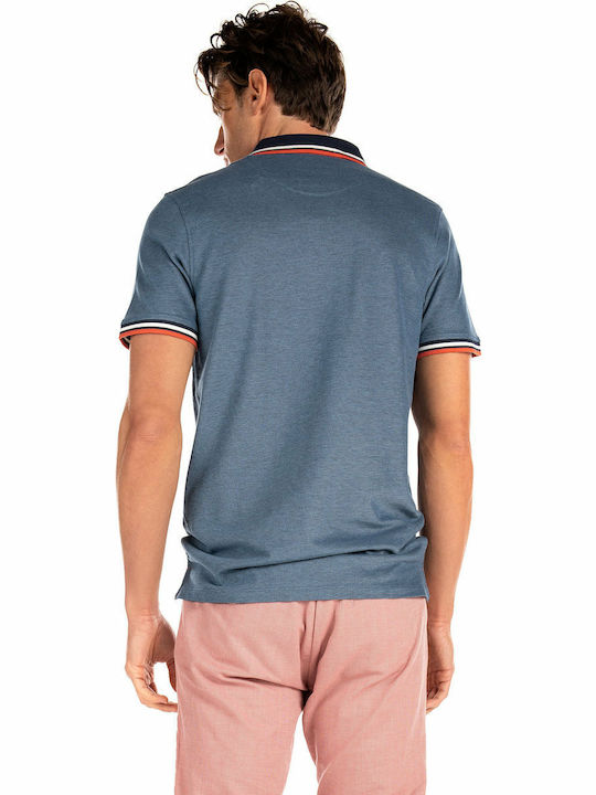 Jack & Jones Herren Kurzarmshirt Polo D. Blue