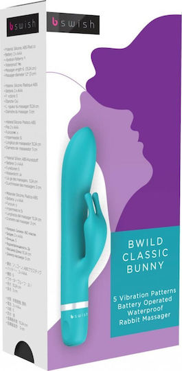bswish Bwild Classic Bunny Vibrator Iepurele 15.24cm Jade