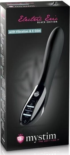 Mystim Elegant Eric E-Stim Κλασικός Δονητής 27cm Black