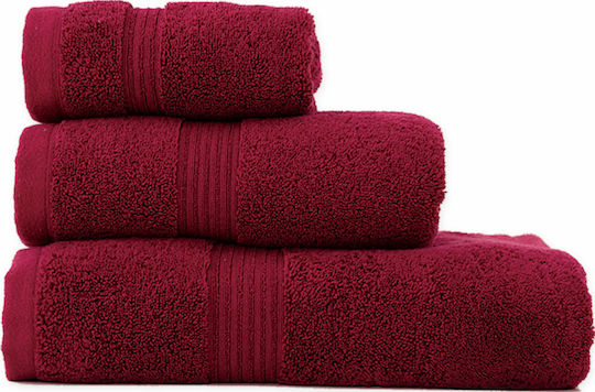 Nef-Nef Homeware Body Bath Towel Aegean 80x160cm Bordo Weight 705gsm
