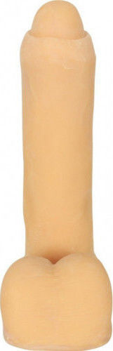 Calexotics Uncut Emperor Glass Dildo with Balls and Suction Cup Flesh 17cm