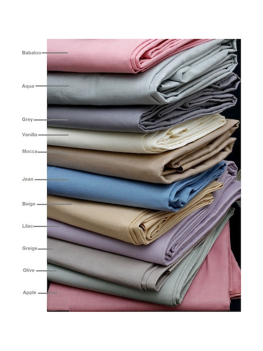 Melinen Urban Pillowcase Set Mocca 50x70cm.