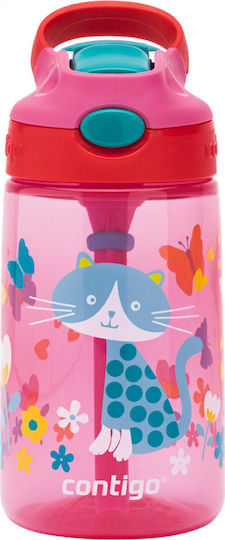 Contigo Gizmo Flip Πλαστικό Παιδικό Παγούρι με Καλαμάκι Non Spill Φούξια 420ml