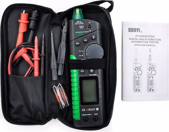 Duoyi DY2203 Ψηφιακό Πολύμετρο με Buzzer με Μέτρηση AC / DC / Αντίστασης