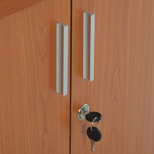 Шкаф За Бюро Vance Дървен С Ключалка Череша 80x40x82см