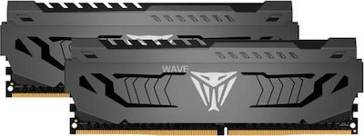 Patriot Viper Steel 32GB DDR4 RAM mit 2 Modulen (2x16GB) und Geschwindigkeit 3200 für Schreibtisch