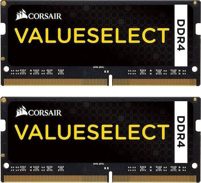 Corsair Value Select 16GB DDR4 RAM με 2 Modules (2x8GB) και Ταχύτητα 2133 για Laptop