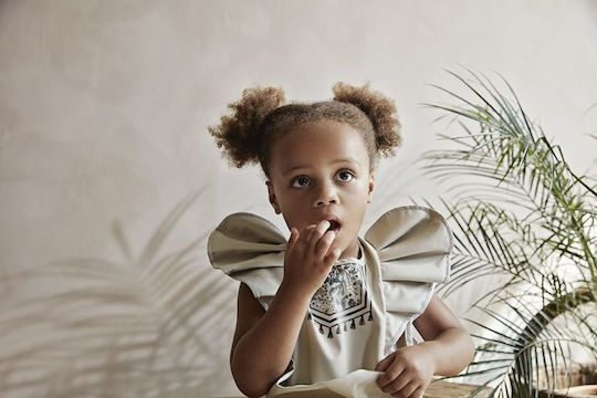 Elodie Details Vintage Flower Fabric Baby Bib with Hoop & Loop Fastener with Pocket for 3 m+
