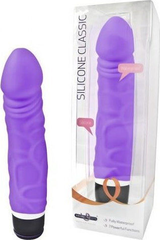 Seven Creations Silicone Classic Patriot Realistic Vibrator Реалистичен Вибратор 17см Лилаво