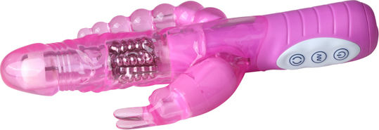 Seven Creations Premium Range Doppelter Vibrator 22cm Pink