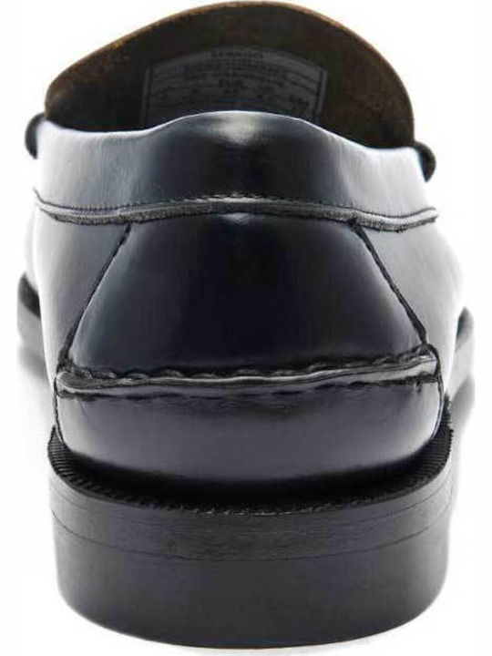Classic Dan Men's Leather Loafers Black