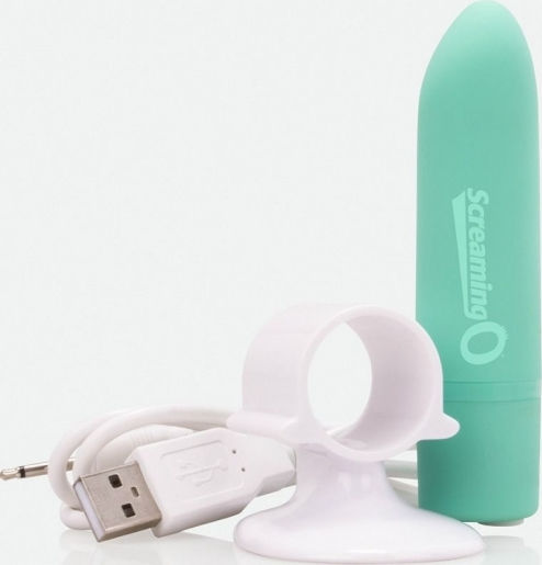 Screaming O Mini Charged Positive Vibe Mini Vibrator 10cm Kiwi