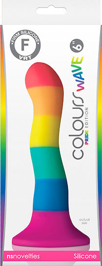 Ns Novelties Colours Pride Edition Wave Dildo Realistisches Dildo Mit Saugnapf Rainbow 15cm