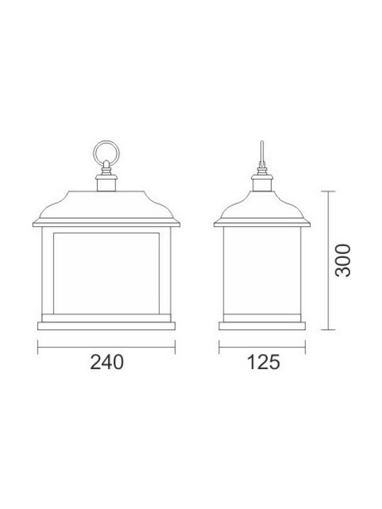 Spot Light Dekorative Lampe Kamin Schwarz