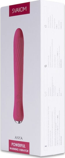 Svakom Anya Mini Κλασικός Δονητής 19.5cm Pink
