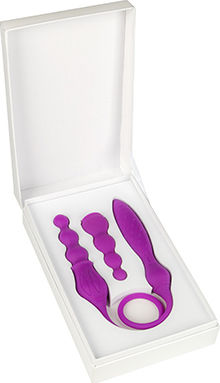 Adrien Lastic 2X Double Vibrator Double Vibrator with Remote Control 58.5cm Purple