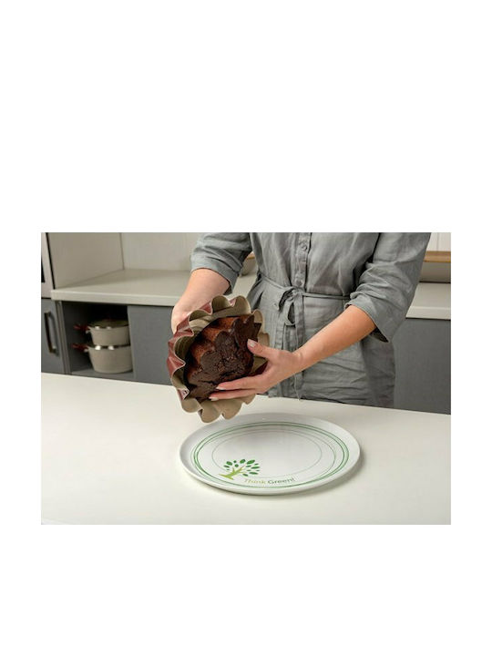 Nava Ceramic Aluminum Halva Baking Pan Flower Burgundy 22.5x22.5x8cm