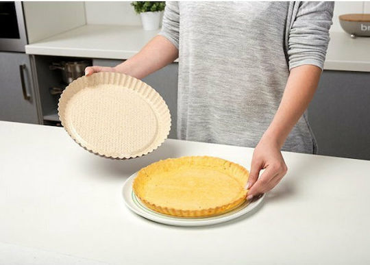 Nava Ceramic Aluminum Tart Baking Pan Terrestrial Burgundy 27x27x3cm