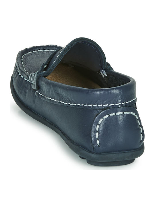 Pantofi copii din piele Albastru marin