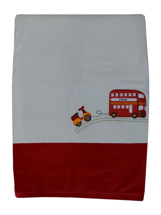Bebe Stars Κουβέρτα Αγκαλιάς & Λίκνου Happy Travel 90x110εκ.