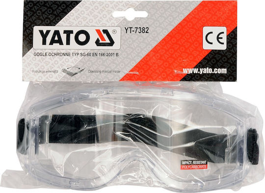 Yato Safety Glasses / Work Mask for Protection with Transparent Lenses