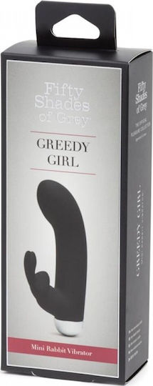 Fifty Shades of Grey Greedy Girl Mini Mini Δονητής Rabbit 14cm Black