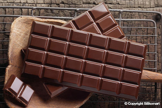 Silikomart Choco Bar SCG036 Φόρμα Ζαχαροπλαστικής για Σοκολατάκια από Σιλικόνη 24 Θέσεων