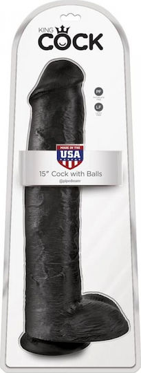King Cock Dildo realist Negru 38cm