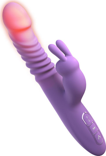 Pipedream Fantasy For Her - Her Thrusting Silicone Rabbit Вибратор Заек 24см Лилаво