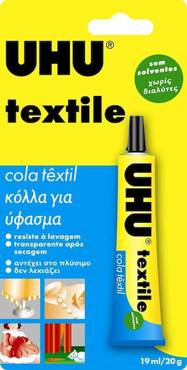 UHU UHU Superkleber Textile Special für Textilien 19ml Keine Lösungsmittel Transparent