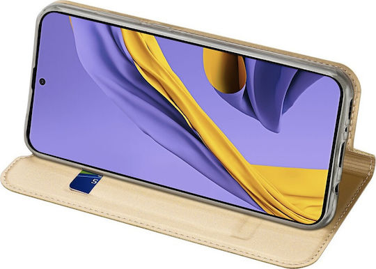 Dux Ducis Skin Pro Book Synthetic Leather Gold (Galaxy A71)