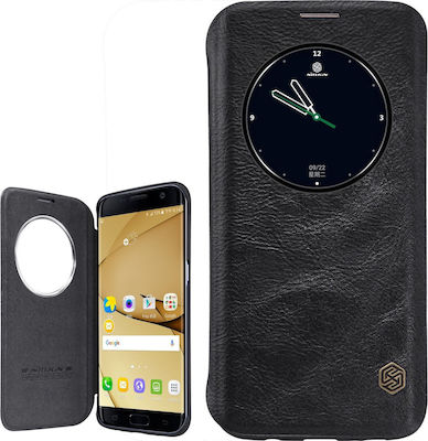 Nillkin Qin S-view Leather Book Black (Galaxy S7 Edge)