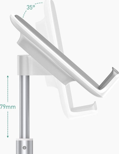 Baseus Literary Youth Desktop Bracket Holder Βάση Γραφείου για Κινητό σε Ασημί χρώμα