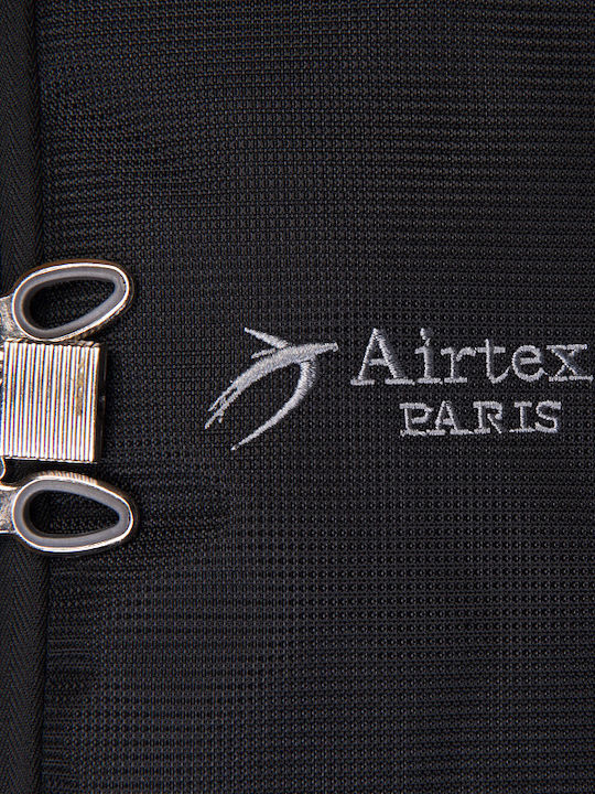 Airtex Paris Βαλίτσα Ταξιδίου Καμπίνας Υφασμάτινη Μαύρη με 2 Ρόδες Ύψους 50εκ.