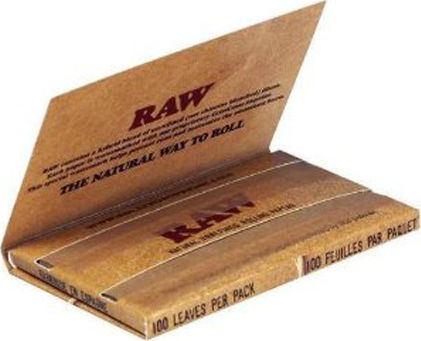 Raw Classic Χαρτάκια Στριφτού Τσιγάρου Διπλό 100 φύλλα 25τμχ