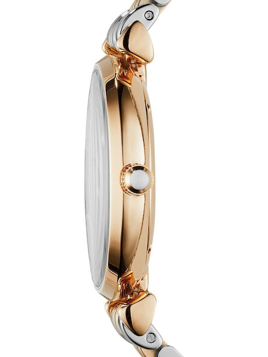 Emporio Armani Damen Uhr mit Silber Metallarmband